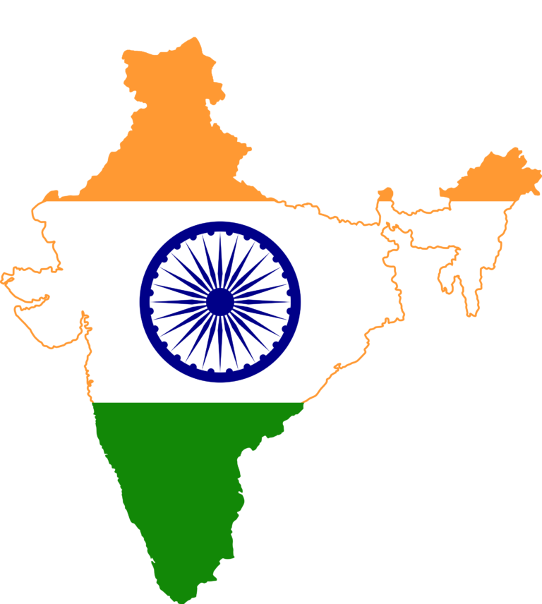 India flag map